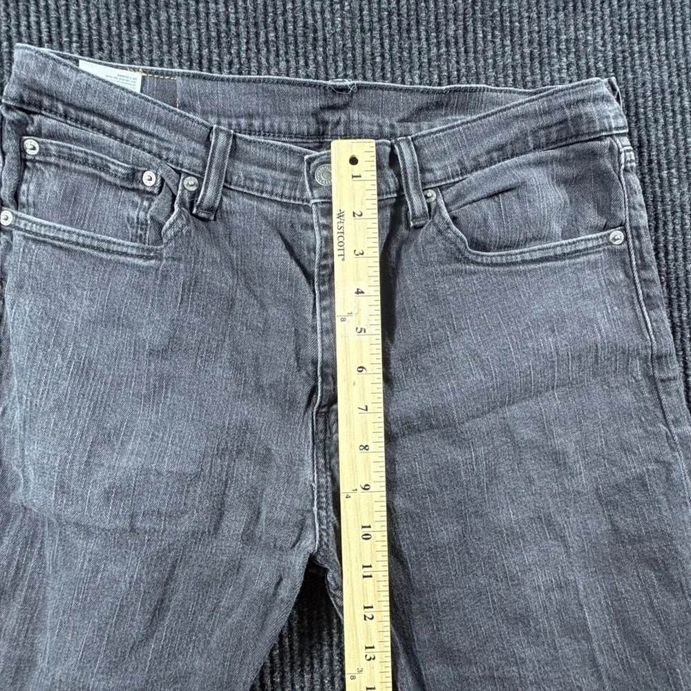 Levi Jeans Mens 34x30 Black 508 Regular Taper Faded Denim Pants